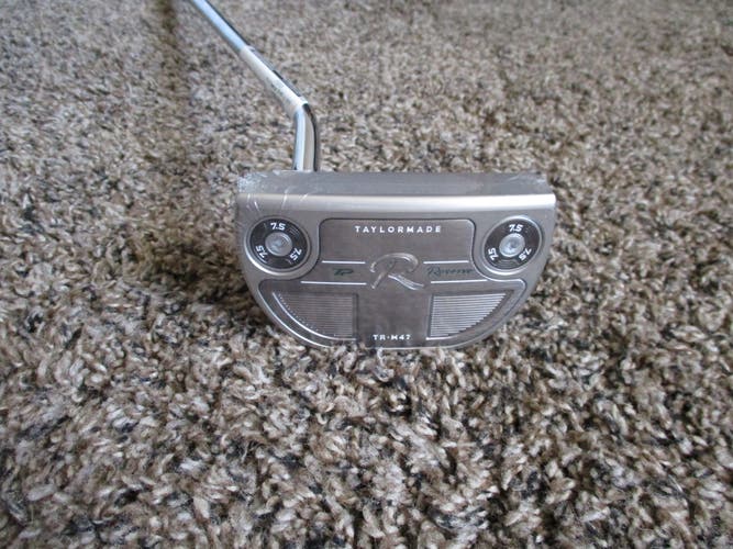 NEW 34" LEFT HAND TAYLORMADE TP RESERVE MILLED TR M47 SINGLE BEND PUTTER + HEAD COVER
