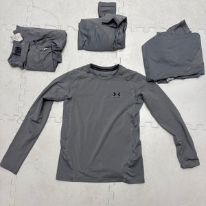 Set Of 4. Boys YL Under Armor Fitted Fit