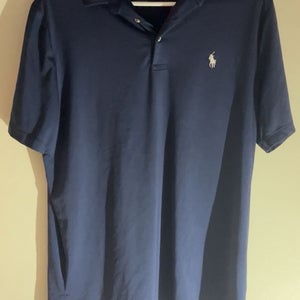 Navy Large Men's Polo Ralph Lauren Shirt Silky Material