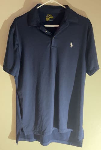 Navy Large Men's Polo Ralph Lauren Shirt Silky Material