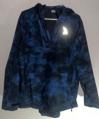Gillz Large Men’s Navy Camo Fishing Quarter Zip Hoodie