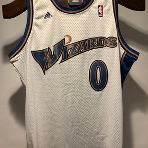 2004–05 Washington Wizards Gilbert Arenas #0 Adidas White Jersey–Size Large (+ 2), NWT