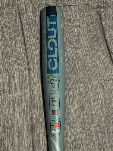 2025 Rawlings Clout AI Alloy BBCOR Certified Bat (-3) 28 oz 31" (New)