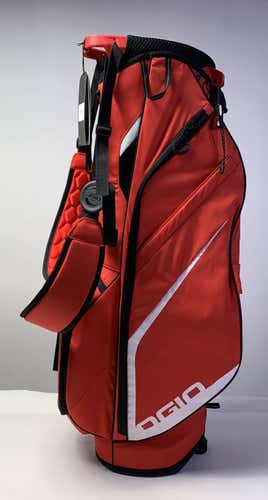 Ogio Fuse Stand Bag Red 4-Way Divide Dual Strap Golf Bag