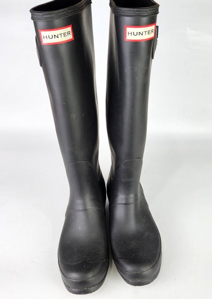 Hunter Original Tall Women's Waterproof Rain Boots Size: 9 Black Matte