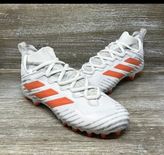 White Men's Adult Size 13.0 (W 14.0) Adidas Cleats (New)
