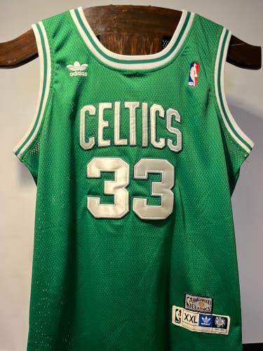 1985–86 Boston Celtics Larry Bird #33 Hardwood Classic Adidas Green Jersey – Size XXL, Brand New