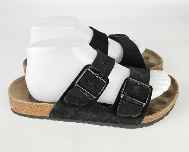 Betula by Birkenstock Arizona Black Suede Leather Sandals Women's Size: 41 / 10
