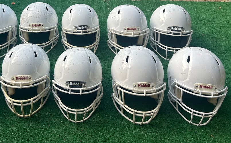 Bundle 8 Helmets Riddell Speed Football Adult 6M, 2Large