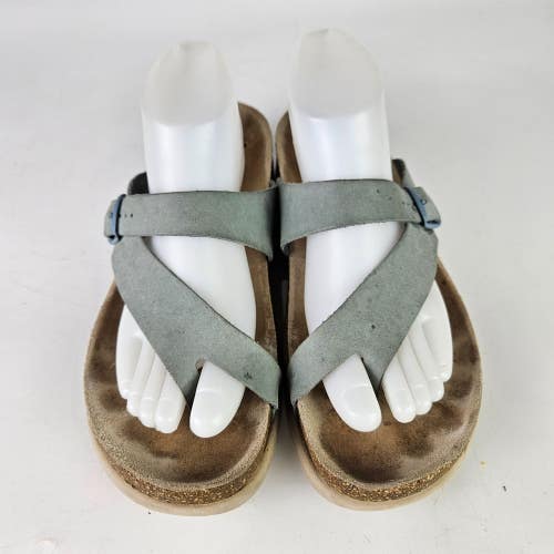Mephisto Helen Sandals Blue Leather Toe Loop Air-Relax Women's Size: 41 / 10