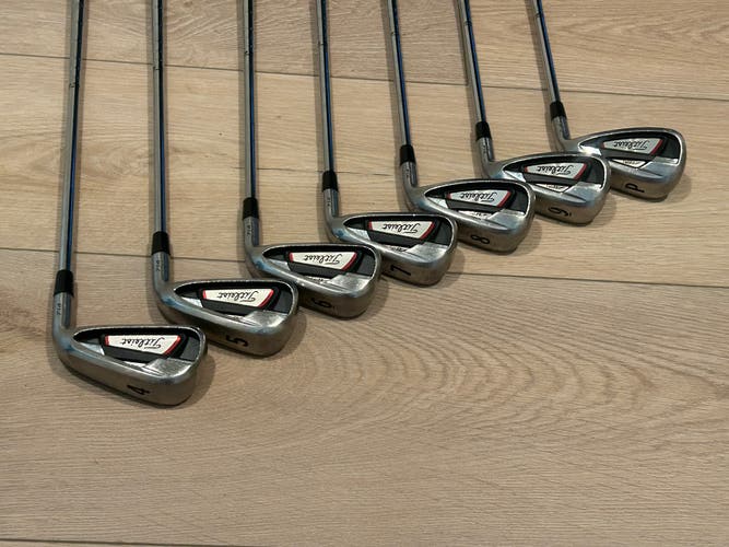 Titleist 714 AP1 Right Handed Iron Set. Stiff Flex, Steel Shaft (Used).