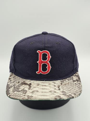 Vintage Rare Boston Red Sox Starter 100% Wool MLB Sport Plain Logo Hat Strapback