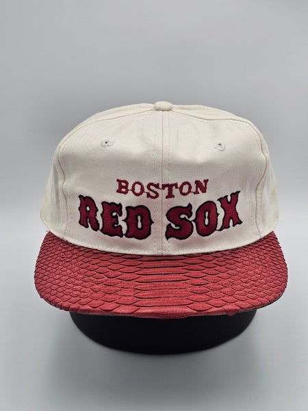 Vintage Boston Red Sox MLB Sports Snakeskin 1990s Twins Hat Cap Vtg Strapback