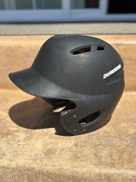 7 - 7 5/8 DeMarini Matte Black Batting Helmet (Used)