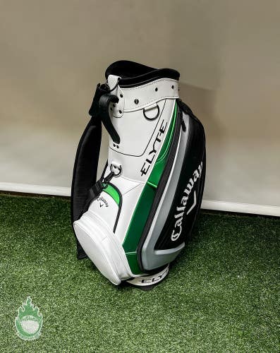 Used Callaway Elyte Mini Staff Golf Bag Black 6-way 9 Pockets W/ Rainhood