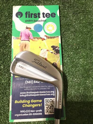 Titleist T100 Forged 4 Iron Stiff S300 AMT Tour White Steel Shaft Demo Club 38.5