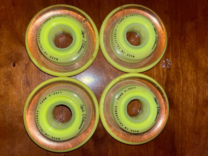 Set Of 4 Labeda Millennium 76mm Xsoft Wheels (new)