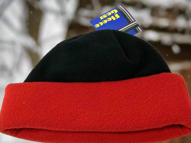 Chicago Blackhawks Vintage Late '90s NHL Team Color NOS Fleece Hat