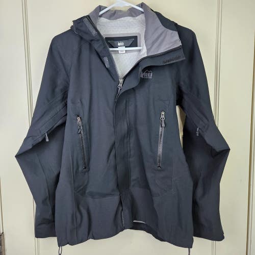 REI Coop Peak 2.5L Rainier Jacket Womens Size XS Black Pit Zips