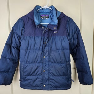 Patagonia Bivy Down Hooded Winter Parka Jacket Boy's Size: M (10) *READ*