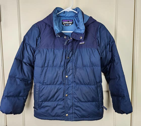 Patagonia Bivy Down Hooded Winter Parka Jacket Boy's Size: M (10) *READ*