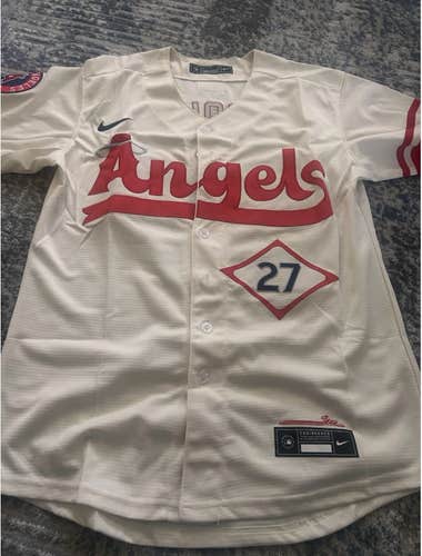 Mike Trout Adult Angels City Connect Jersey Size XL