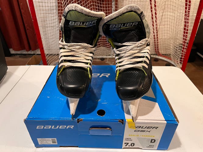 Bauer GSX Hockey Goalie Skates Regular Width  7 (Used)
