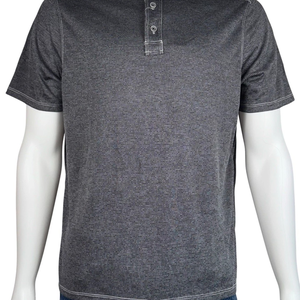 Kirkland Mens Medium Polo Gray Signature Shirt Pull Over Grey Short Sleeve Golf