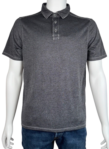 Kirkland Mens Medium Polo Gray Signature Shirt Pull Over Grey Short Sleeve Golf