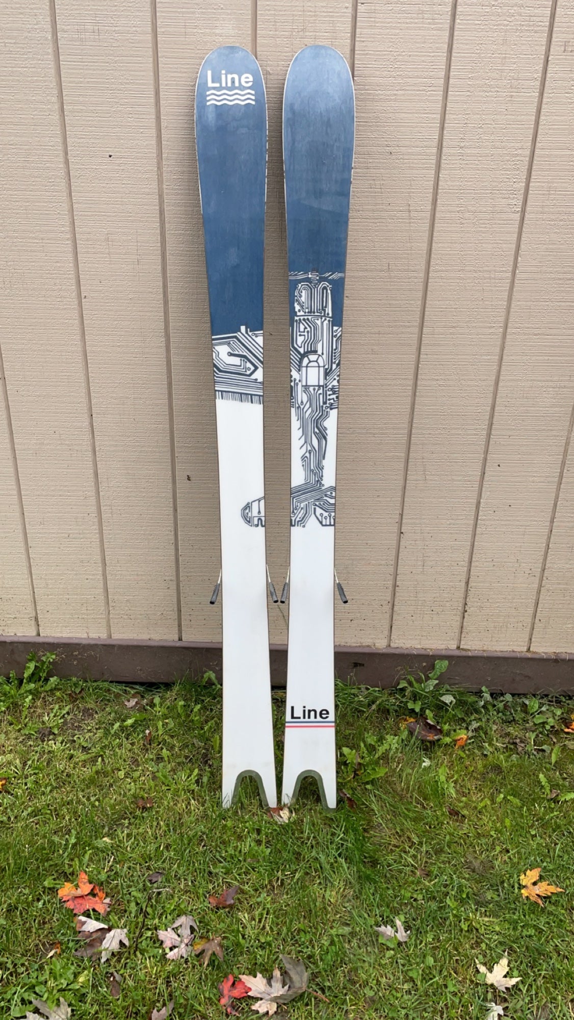 Line Sakana 174 cm Powder Skis With Bindings Max Din 13 (Used