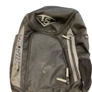Used Louisville Slugger BLACK BACKPACK BB/SB Player Backpack Black 11884-S000050633