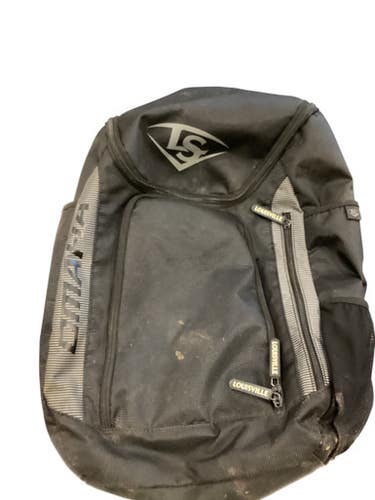Used Louisville Slugger BLACK BACKPACK BB/SB Player Backpack Black 11884-S000050633