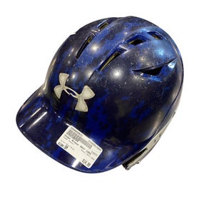 Used Under Armour NAVY CAMO Batting Helmet No Mask Navy Blue SM 11884-S000050631