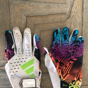 White XL Adult Adidas Adizero Gloves (Used)