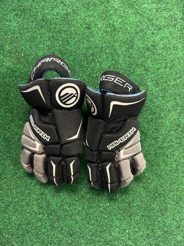 Black Maverik Charger Lacrosse Gloves | XS 9" (Used)