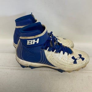 Used Under Armour Adult FB Cleats White Senior 7.5 11823-S000033412