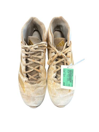 Used Adidas ADIDAS WHITE SHOES BB/SB Cleats White Youth 12.0 11850-S000021081