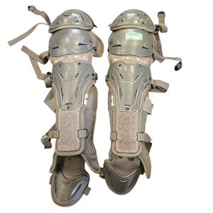 Used Evoshield SHINGUARDS Catchers Leg Guards Grey Adult 11850-S000021170