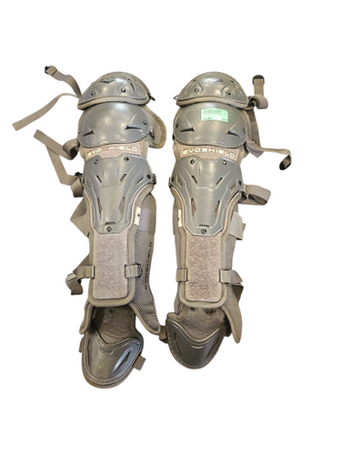 Used Evoshield SHINGUARDS Catchers Leg Guards Grey Adult 11850-S000021170