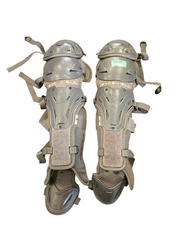 Used Evoshield SHINGUARDS Catchers Leg Guards Grey Adult 11850-S000021170