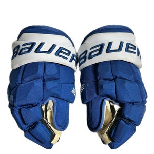 Bauer Supreme Ultrasonic Gloves 13” Colorado Avalanche Pro Stock