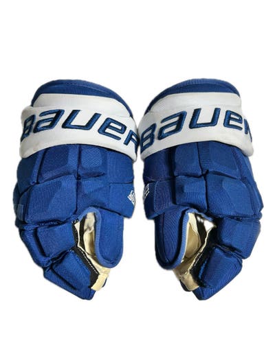 Bauer Supreme Ultrasonic Gloves 13” Colorado Avalanche Pro Stock
