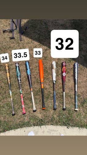 All BBCOR Bats, 32-34