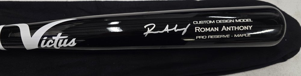 Roman Anthony Boston Red Sox Autographed SIGNED Auto Victus Game Model Bat