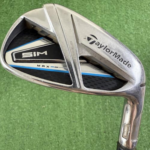 TaylorMade Sim Max 9 Iron KBS $-Taper Lite Stiff Flex Right Handed 36