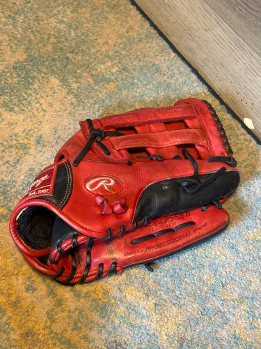 Rawlings Gold Glove Elite Red Black Baseball Glove 12 3/4 Inch