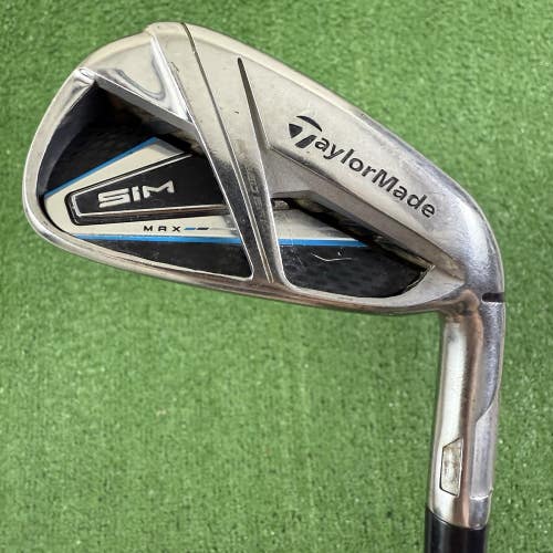 TaylorMade Sim Max 6 Iron KBS Max Stiff Flex 85g Right Handed 37.5