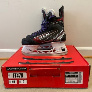 CCM JetSpeed FT470 Hockey Skates Regular Width 7.5 (Used)