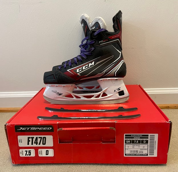 CCM JetSpeed FT470 Hockey Skates Regular Width 7.5 (Used)