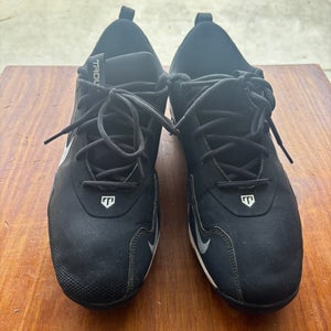 Black Men's Size M 11.0 (W 12.0)  Nike Low Top Trout Molded Cleats (Used)